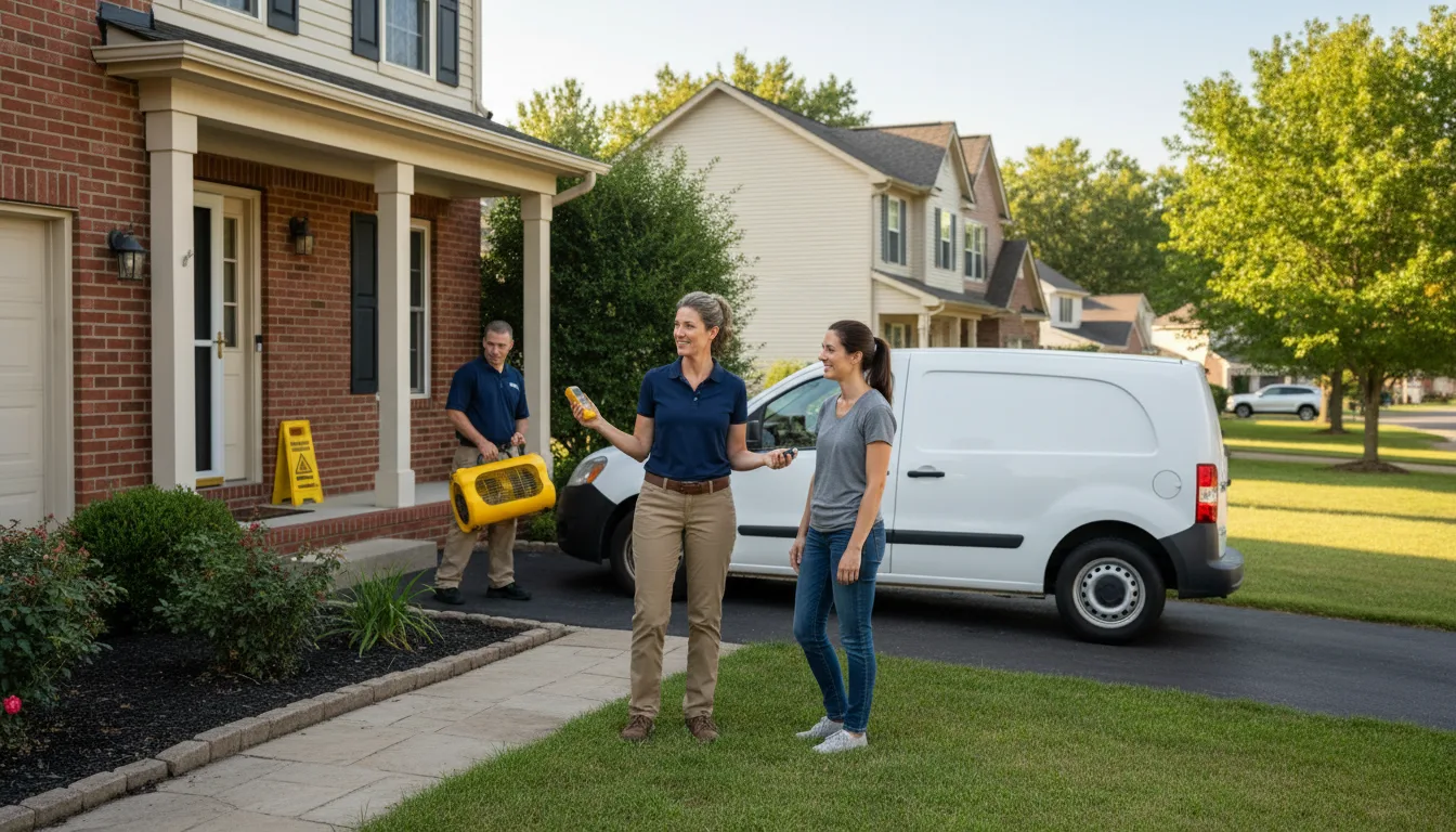 Residential water damage restoration in Chippewa Lake, OH